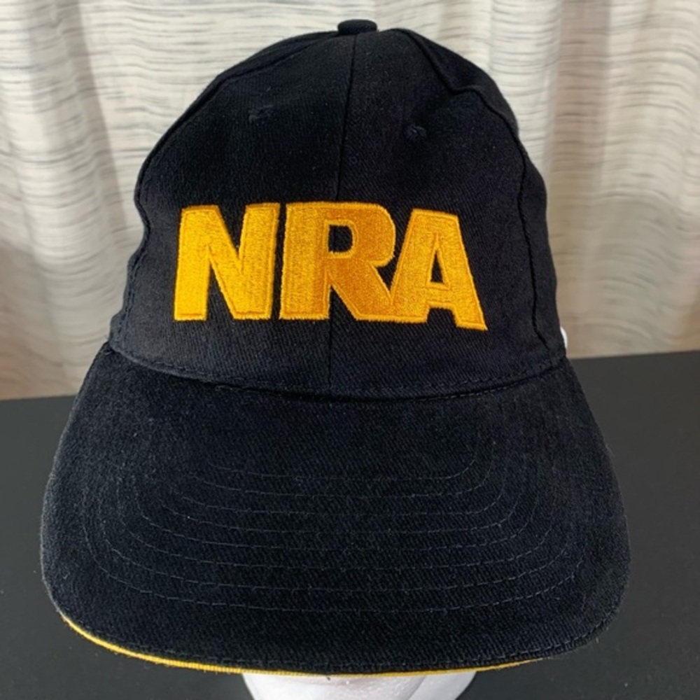 NRA black and gold cotton hat.